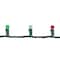 50ct. Red, Green & White LED G12 Berry Christmas Lights Set With Green Wire